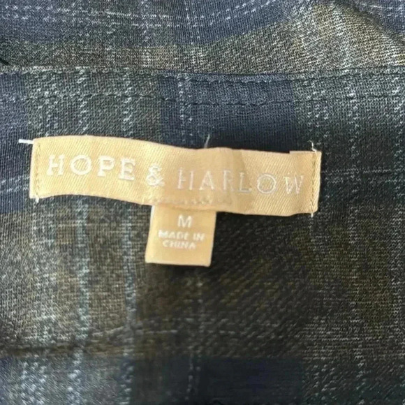 HOPE & HARLOW PULL-ON PLAID PRINT SLIM ANKLE PANTS SIZE MEDIUM - Picture 10 of 11